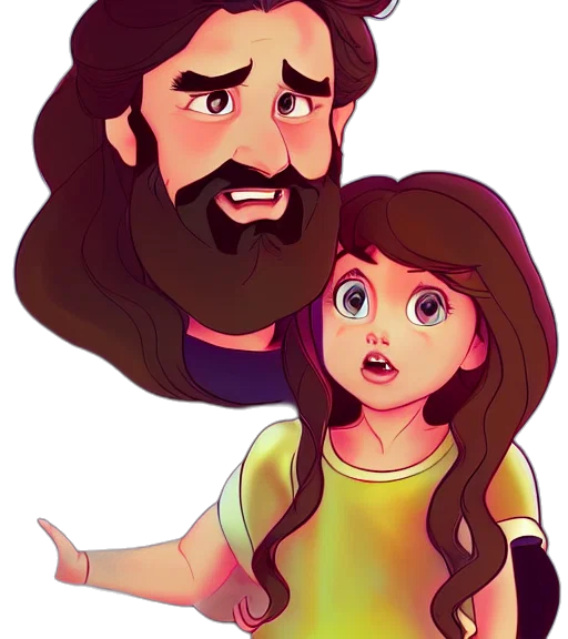 hair, cartoon, concept art, comic book art transparent PNG cut-out