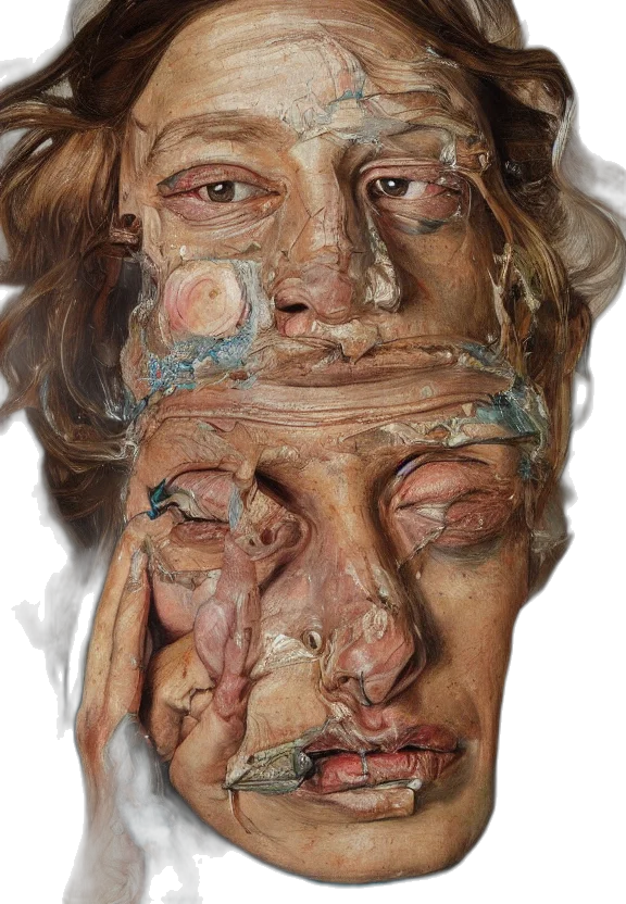 face, mask, crown, creature transparent PNG cut-out