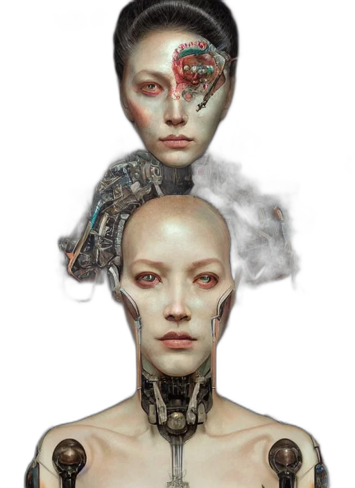 robot, face, mask, concept art transparent PNG cut-out