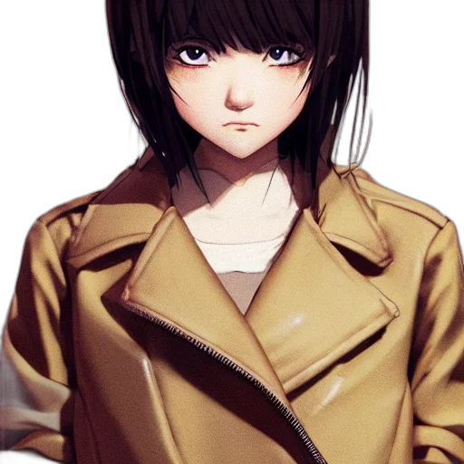 jacket, face, staff, hair transparent PNG cut-out