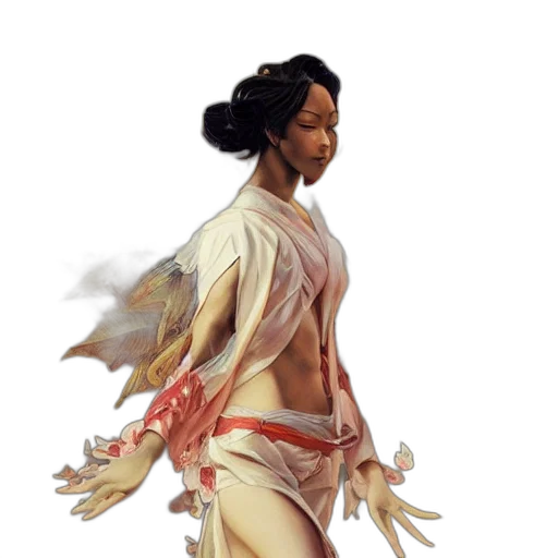 staff, dress, concept art, fantasy art, comic book art, pixel art, golden, earth tones transparent PNG cut-out