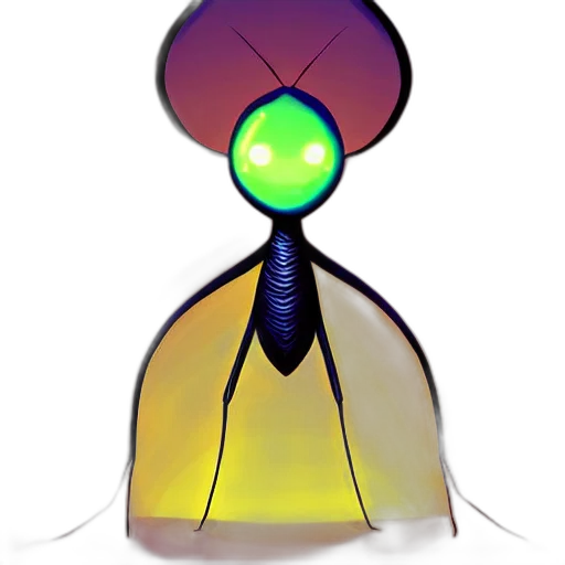 robot, crown, creature, staff transparent PNG cut-out