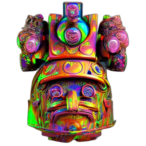 robot, mask, face, crown transparent PNG cut-out