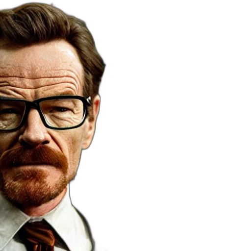 face, photorealistic, bryan, cranston transparent PNG cut-out