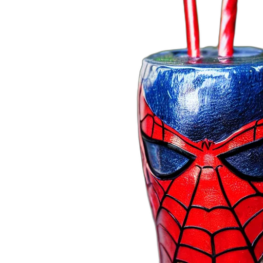 mask, bottle, 3d render, photorealistic, comic book art, closeup, capture, glossy transparent PNG cut-out