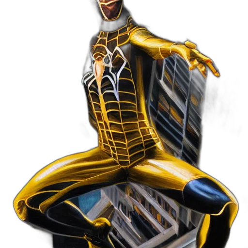 robot, comic book art, concept art, 3d render, cyberpunk, golden, photorealistic, hyperdetailed transparent PNG cut-out