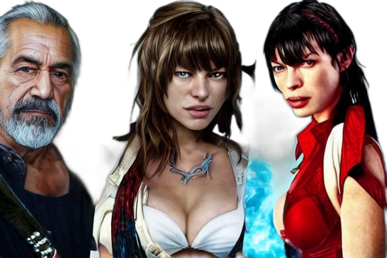 comic book art, concept art, photorealistic, mila transparent PNG cut-out