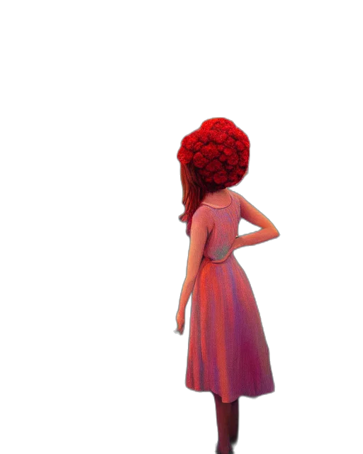 dress, hair, hat, crown transparent PNG cut-out