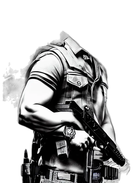 weapon, concept art, photorealistic, comic book art transparent PNG cut-out