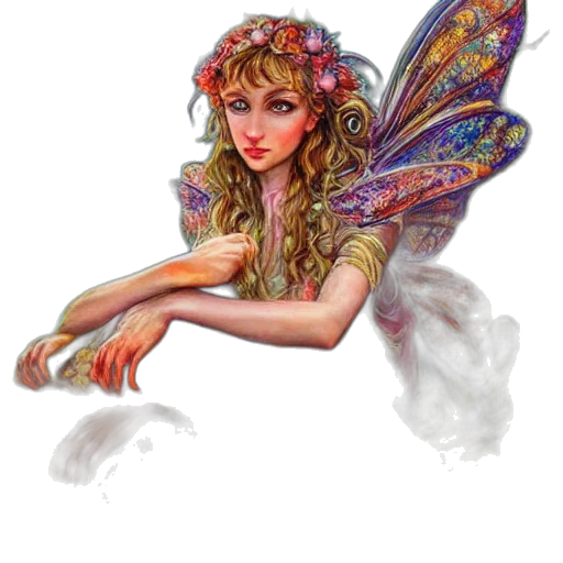 fantasy art, concept art, pixel art, photorealistic, portrait, crab, fairy, art transparent PNG cut-out