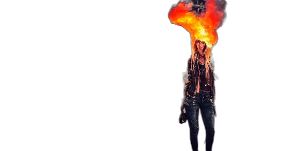 jacket, mask, weapon, staff transparent PNG cut-out