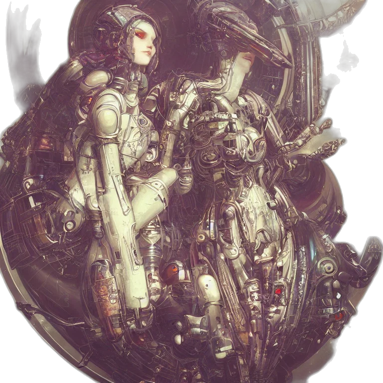 robot, dragon, weapon, creature transparent PNG cut-out