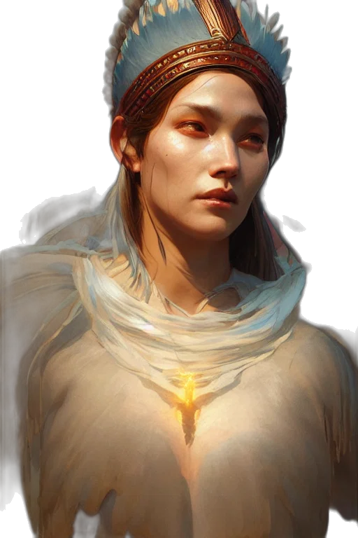 face, crown, jewelry, staff transparent PNG cut-out