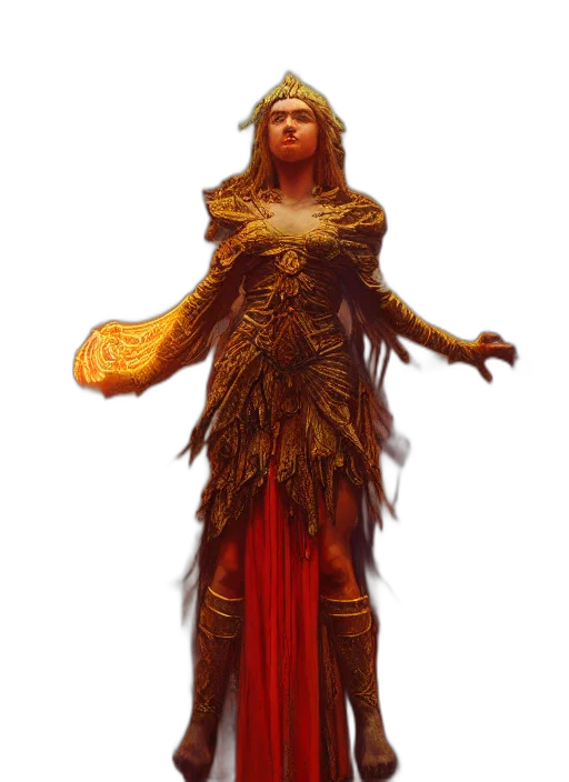 staff, creature, dress, concept art transparent PNG cut-out