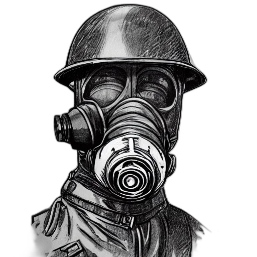 mask, face, staff, jacket transparent PNG cut-out