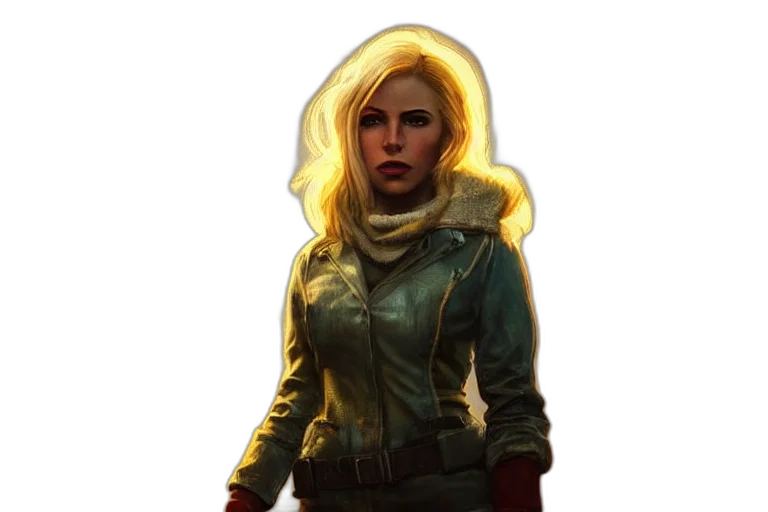 jacket, face, staff, comic book art transparent PNG cut-out