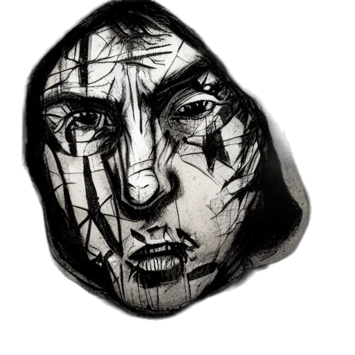 mask, face, jewelry, jacket transparent PNG cut-out