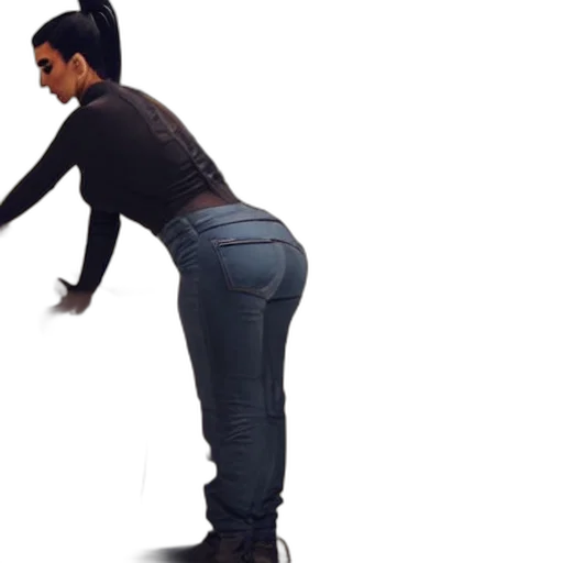3d render, concept art, photorealistic, kim, kardashian, fixing, dishwasher, dirty transparent PNG cut-out