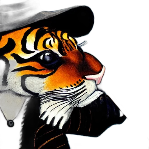 hat, animal, cartoon, photorealistic transparent PNG cut-out