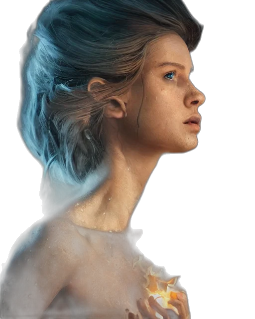 face, crown, dress, hair transparent PNG cut-out