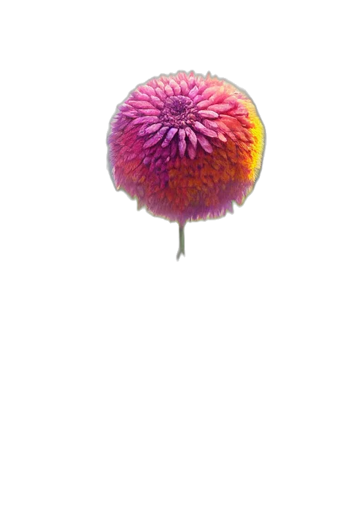 flower, umbrella, hair, staff transparent PNG cut-out