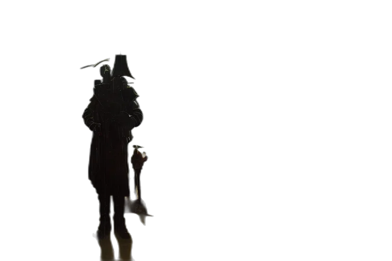staff, hat, umbrella, sword, concept art, 3d render, fantasy art, underwater transparent PNG cut-out