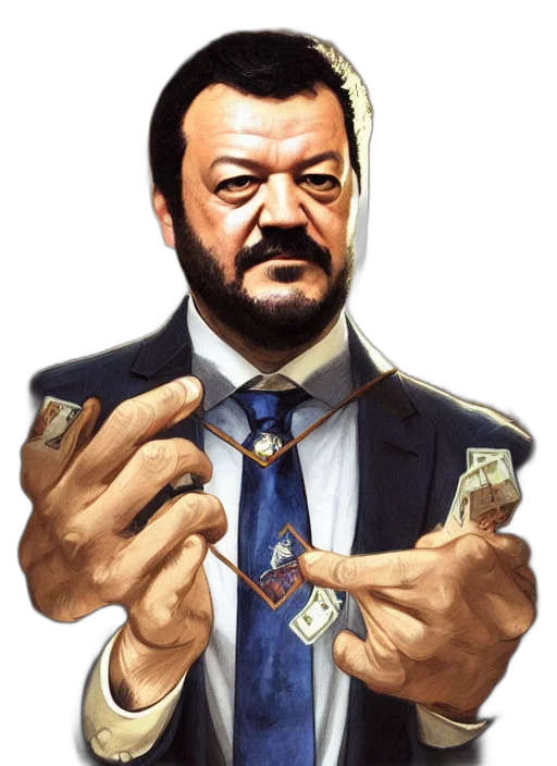 staff, jacket, photorealistic, comic book art transparent PNG cut-out