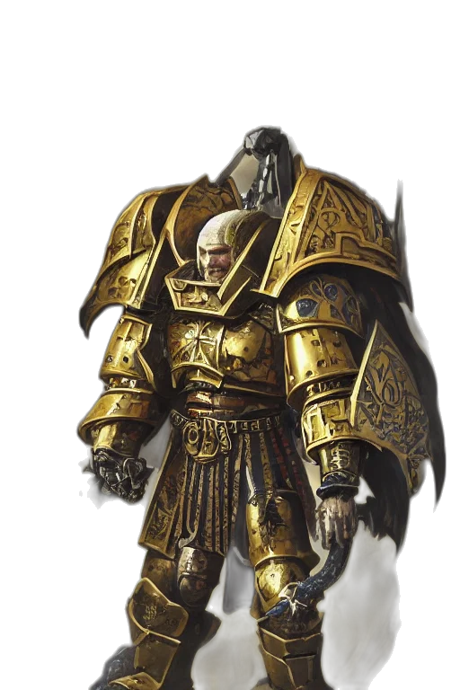 sword, weapon, concept art, fantasy art, 3d render, comic book art, golden, warhammer transparent PNG cut-out