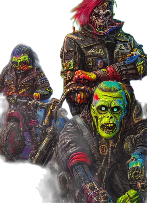 jacket, concept art, cyberpunk, comic book art transparent PNG cut-out