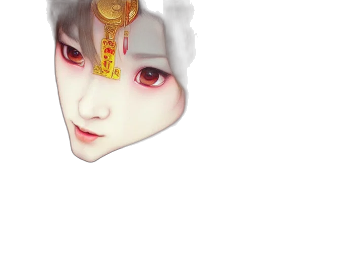 mask, face, crown, dragon, photorealistic, anime, fantasy art, 3d render transparent PNG cut-out
