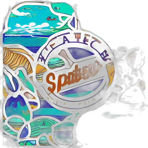 jewelry, 3d render, vaporwave, illustrator transparent PNG cut-out