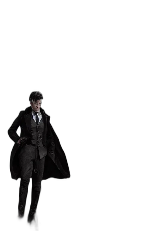 jacket, staff, umbrella, concept art transparent PNG cut-out