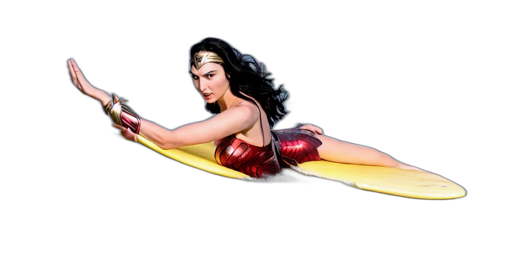 comic book art, concept art, fantasy art, cartoon, gal, gadot, wonder, woman transparent PNG cut-out