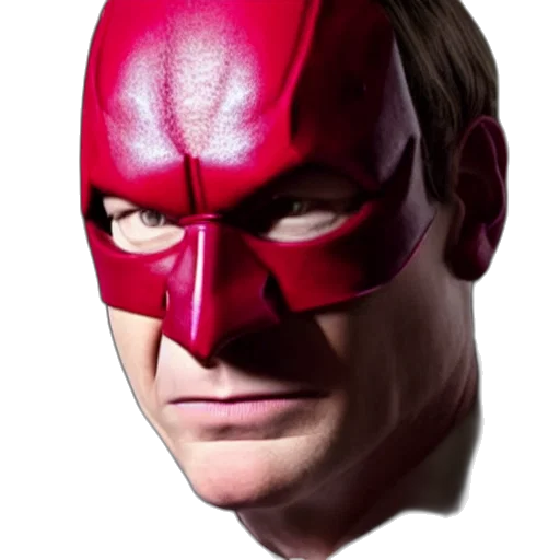 mask, face, comic book art, 3d render transparent PNG cut-out