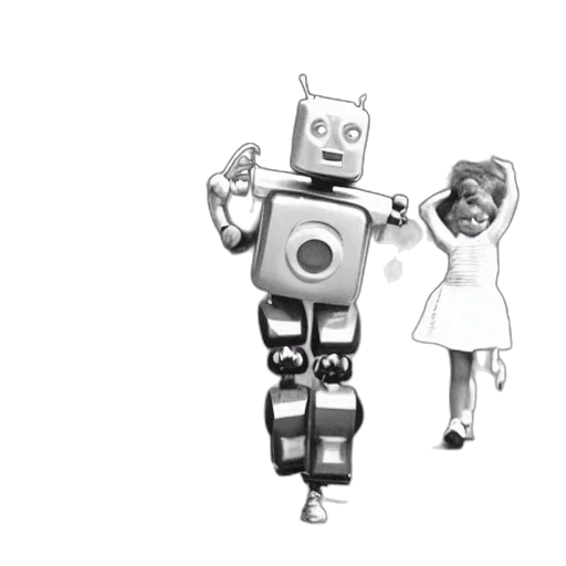 robot, 3d render, concept art, cartoon transparent PNG cut-out
