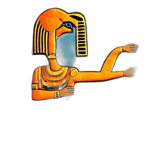 robot, mask, staff, jewelry, pixel art, concept art, 3d render, fantasy art transparent PNG cut-out