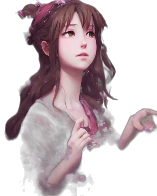 dress, crown, face, staff, fantasy art, concept art, photorealistic, watercolor transparent PNG cut-out