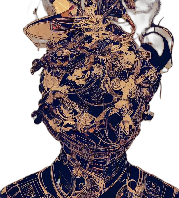 mask, face, crown, robot transparent PNG cut-out