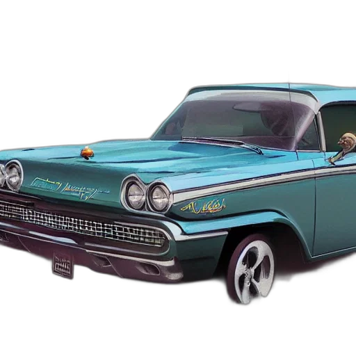 car, photorealistic, 3d render, concept art transparent PNG cut-out