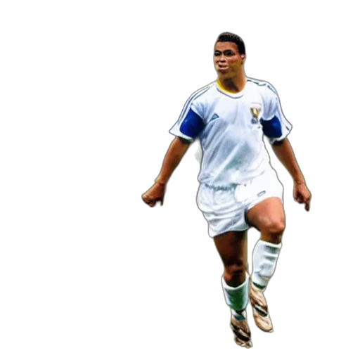 pixel art, photorealistic, ronaldo, fenomeno transparent PNG cut-out