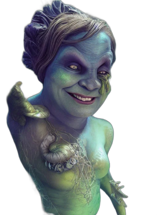 creature, face, mask, fantasy art transparent PNG cut-out