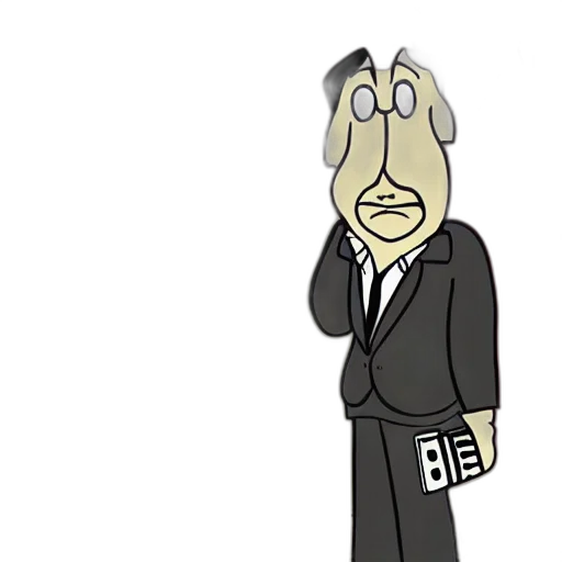jacket, staff, cartoon, concept art transparent PNG cut-out