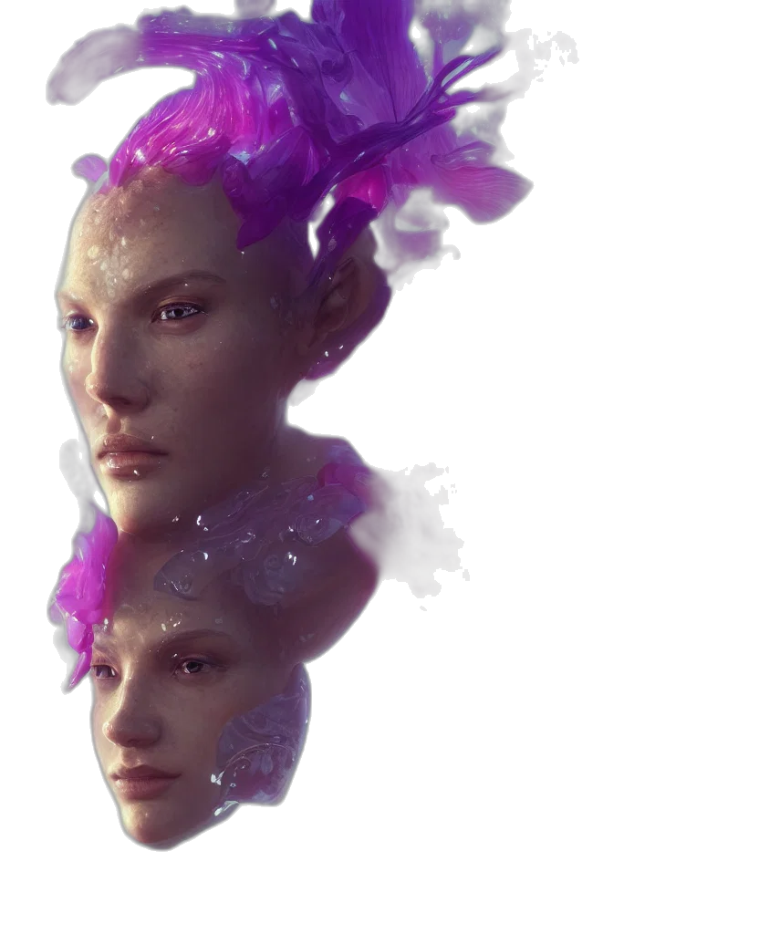 face, crown, mask, hair transparent PNG cut-out