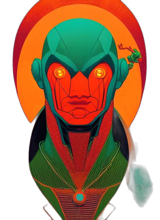 mask, face, creature, robot transparent PNG cut-out