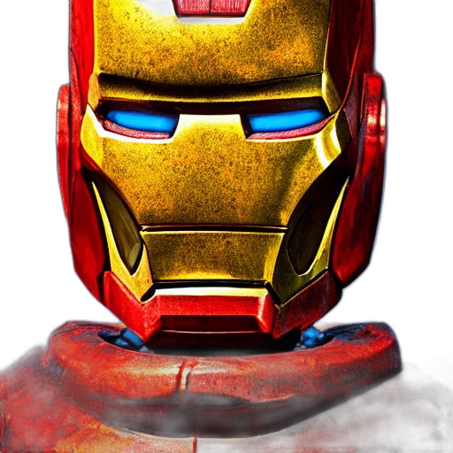 mask, robot, face, comic book art transparent PNG cut-out