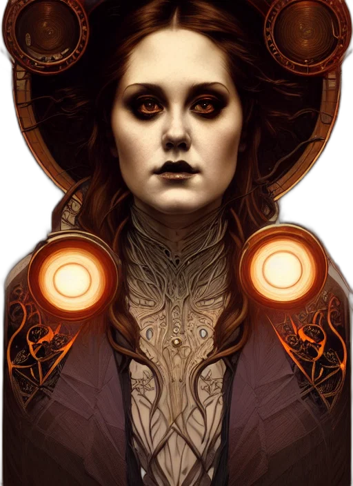 face, robot, staff, fantasy art transparent PNG cut-out