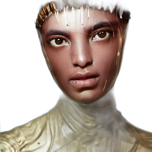 face, mask, crown, jewelry, photorealistic, fantasy art, 3d render, concept art transparent PNG cut-out