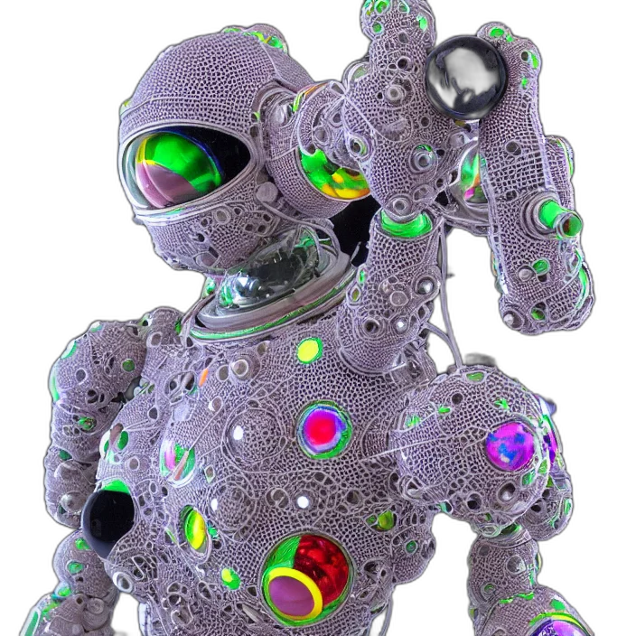 robot, creature, mask, weapon transparent PNG cut-out