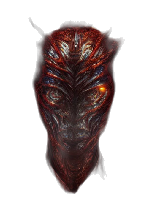 mask, creature, dragon, face transparent PNG cut-out