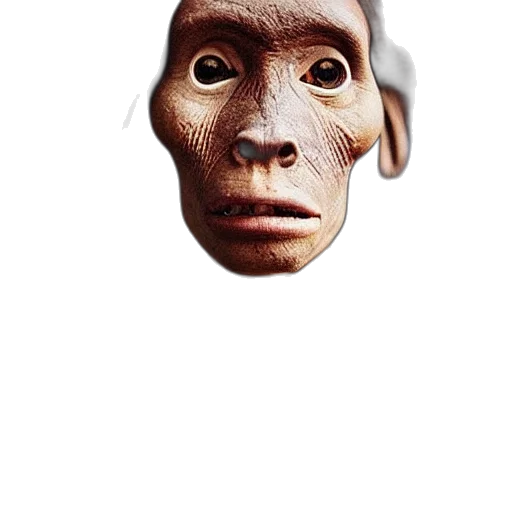 mask, face, creature, animal, photorealistic, 3d render, concept art, full transparent PNG cut-out